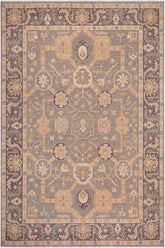 handmade Traditional Kafkaz Lt. Gray Gray Hand Knotted RECTANGLE 100% WOOL area rug 9 x 12